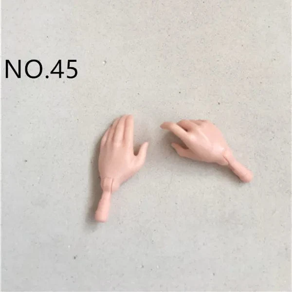 Neue Original-Ersatzpuppenhände Monstering High Puppenspielzeugteile Schwarz Grau Gelb Blau Fishman Puppenhände DIY Spielzeugzubehör