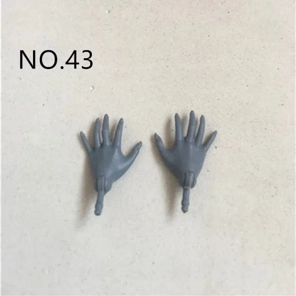 Neue Original-Ersatzpuppenhände Monstering High Puppenspielzeugteile Schwarz Grau Gelb Blau Fishman Puppenhände DIY Spielzeugzubehör