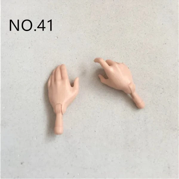 Neue Original-Ersatzpuppenhände Monstering High Puppenspielzeugteile Schwarz Grau Gelb Blau Fishman Puppenhände DIY Spielzeugzubehör
