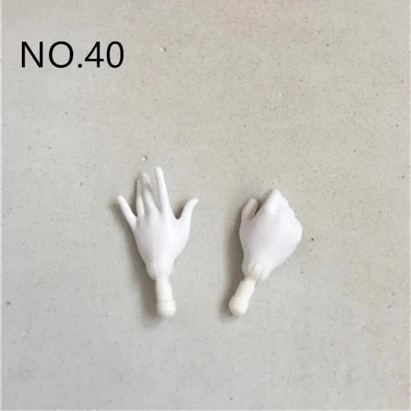 Neue Original-Ersatzpuppenhände Monstering High Puppenspielzeugteile Schwarz Grau Gelb Blau Fishman Puppenhände DIY Spielzeugzubehör