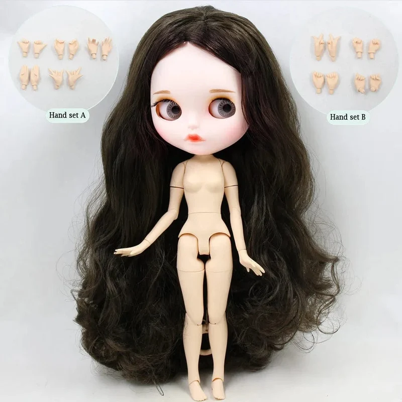 ICY DBS Blyth puppe No.950 Schwarzes haar JOINT body Weiße haut 1/6 BJD angepasst gesicht mit augenbraue ob24 anime mädchen