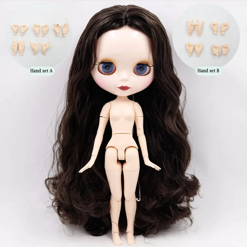 ICY DBS Blyth puppe No.950 Schwarzes haar JOINT body Weiße haut 1/6 BJD angepasst gesicht mit augenbraue ob24 anime mädchen