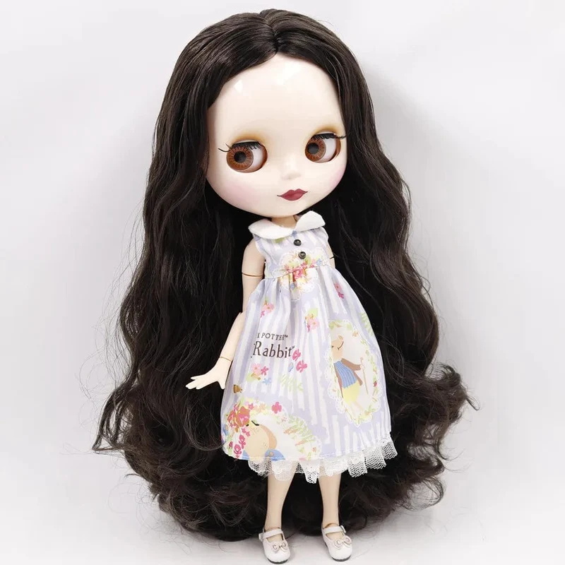 ICY DBS Blyth puppe No.950 Schwarzes haar JOINT body Weiße haut 1/6 BJD angepasst gesicht mit augenbraue ob24 anime mädchen