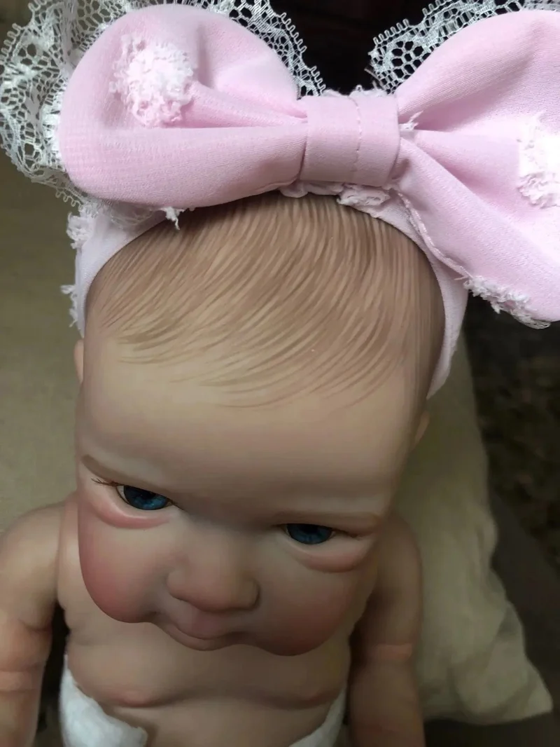 18 Zoll lebensechte Vollsilikon-Vinyl Reborn Mädchen Bettie Bebe handgemachte Neugeborene Babypuppe für Kinder Geschenke