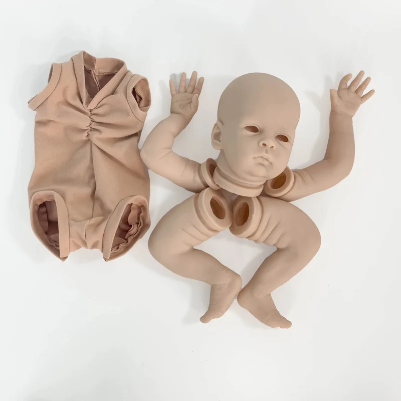 NPK Ausverkauf 20 Zoll Reborn Puppenbausatz Oskar, lebensecht, echt weich, frische Farbe, unfertige Puppenteile mit Körper