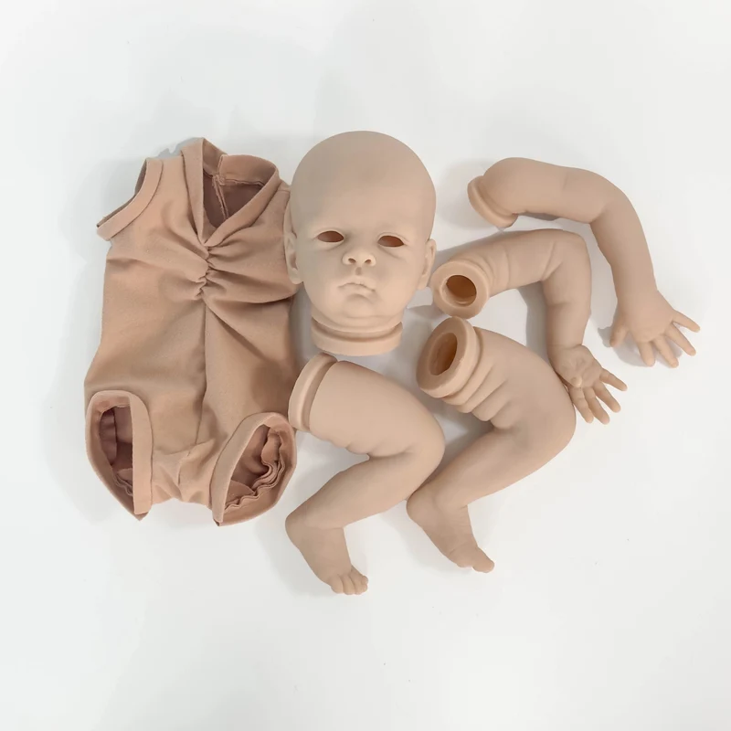 NPK Ausverkauf 20 Zoll Reborn Puppenbausatz Oskar, lebensecht, echt weich, frische Farbe, unfertige Puppenteile mit Körper