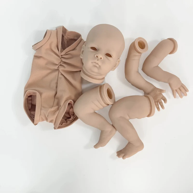NPK Ausverkauf 20 Zoll Reborn Puppenbausatz Oskar, lebensecht, echt weich, frische Farbe, unfertige Puppenteile mit Körper