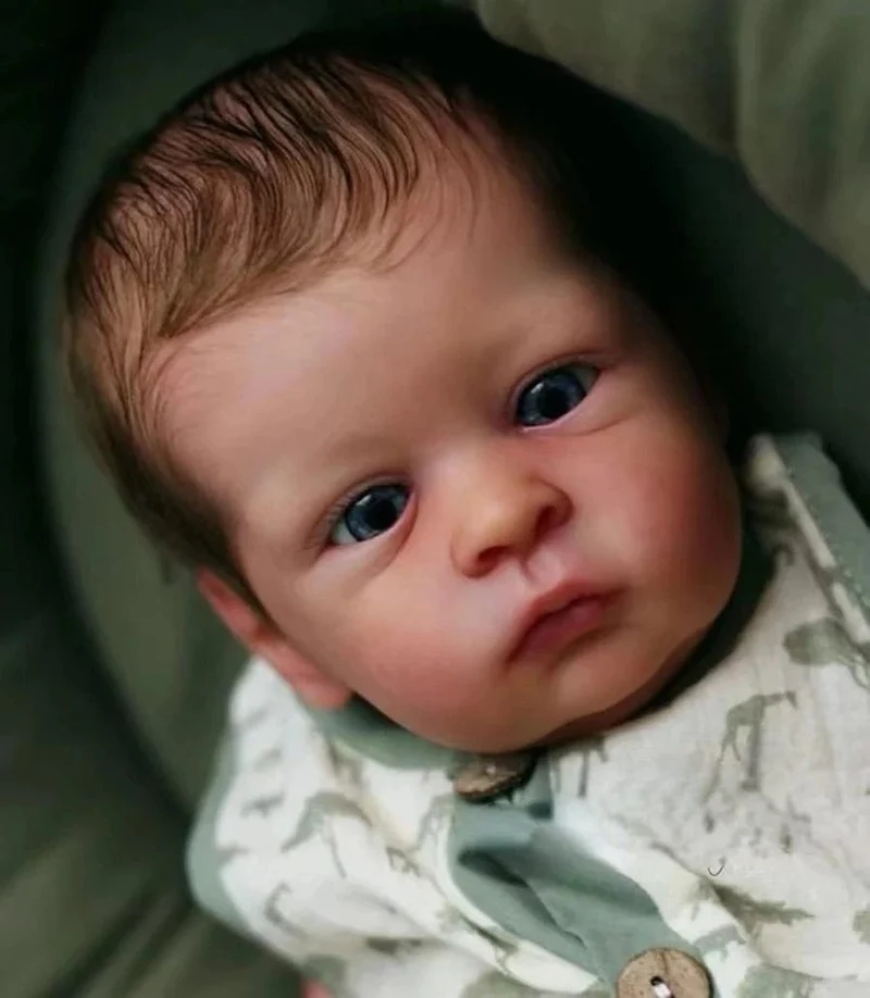 NPK Ausverkauf 20 Zoll Reborn Puppenbausatz Oskar, lebensecht, echt weich, frische Farbe, unfertige Puppenteile mit Körper
