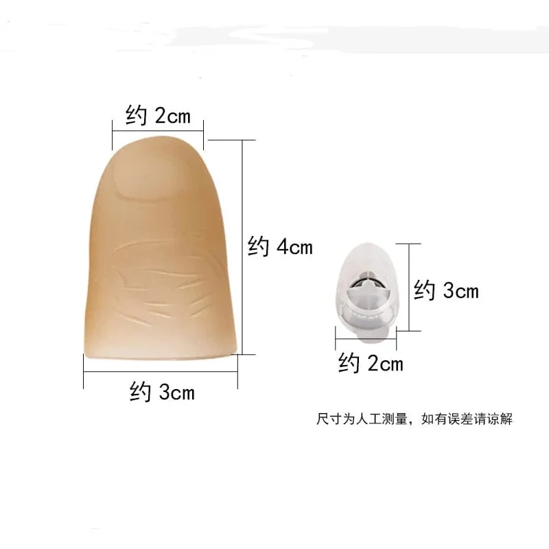2 STÜCKE Zaubertrick Finger Daumen mit LED Batteriebetriebene Zauberrequisiten Halloween Zaubertrick Finger Daumen Party Spielzeug für Kinder