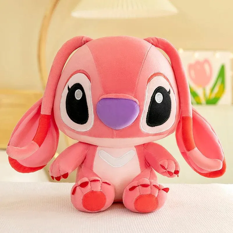 25-35cm Anime Figur Stitch Plüschtier Kinderspielzeug Kawaii Niedlich Rosa Blau Weiche Füllung Plüschpuppe Actionfigur Modell Anhänger