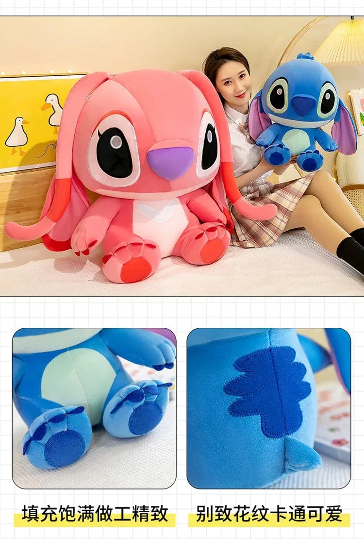 25-35cm Anime Figur Stitch Plüschtier Kinderspielzeug Kawaii Niedlich Rosa Blau Weiche Füllung Plüschpuppe Actionfigur Modell Anhänger