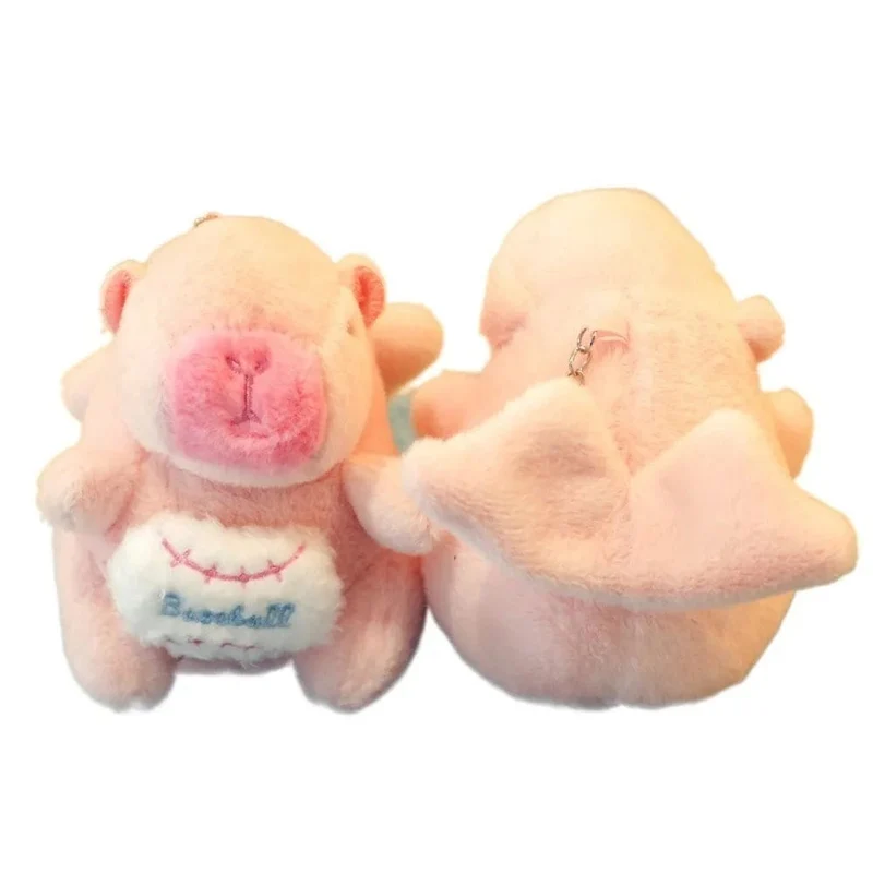 Süßes kleines Capybara-Plüschtier mit Flügeln, Kapuzenpullover, Simulation Capybara-Puppe, flauschiges Spielzeug, Geburtstagsgeschenke