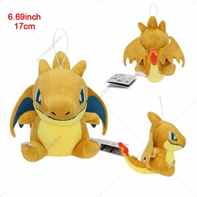 18 Stile Glänzende Charizard-Plüschtiere Pokemon Mega Evolution X & Y Charizard Weiche Kuscheltiere Spielzeugpuppe Geschenk für Kinder