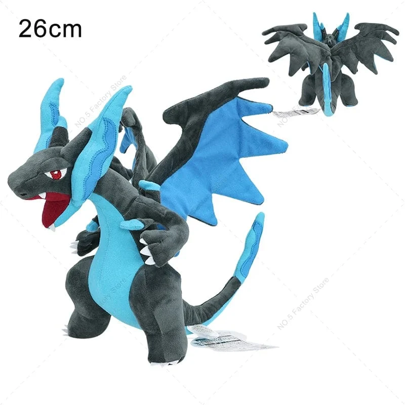 18 Stile Glänzende Charizard-Plüschtiere Pokemon Mega Evolution X & Y Charizard Weiche Kuscheltiere Spielzeugpuppe Geschenk für Kinder