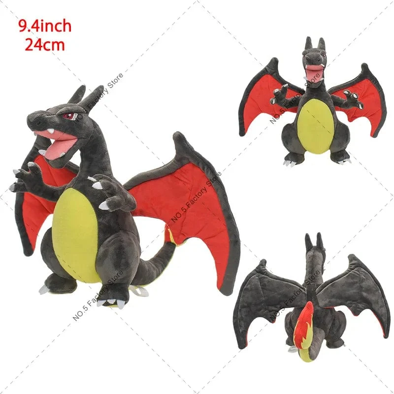 18 Stile Glänzende Charizard-Plüschtiere Pokemon Mega Evolution X & Y Charizard Weiche Kuscheltiere Spielzeugpuppe Geschenk für Kinder