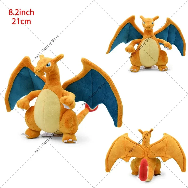18 Stile Glänzende Charizard-Plüschtiere Pokemon Mega Evolution X & Y Charizard Weiche Kuscheltiere Spielzeugpuppe Geschenk für Kinder