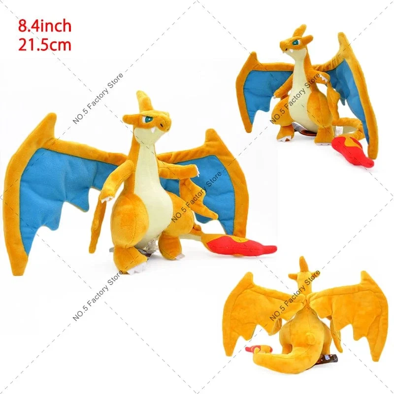 18 Stile Glänzende Charizard-Plüschtiere Pokemon Mega Evolution X & Y Charizard Weiche Kuscheltiere Spielzeugpuppe Geschenk für Kinder