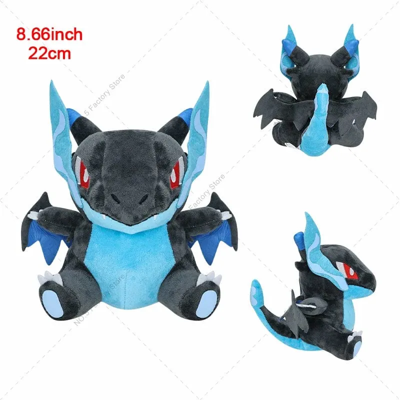 18 Stile Glänzende Charizard-Plüschtiere Pokemon Mega Evolution X & Y Charizard Weiche Kuscheltiere Spielzeugpuppe Geschenk für Kinder