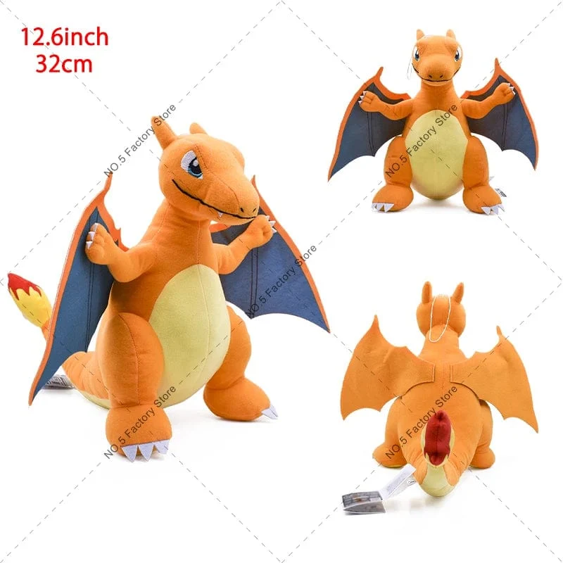 18 Stile Glänzende Charizard-Plüschtiere Pokemon Mega Evolution X & Y Charizard Weiche Kuscheltiere Spielzeugpuppe Geschenk für Kinder