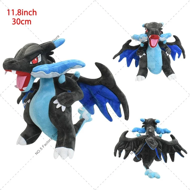 18 Stile Glänzende Charizard-Plüschtiere Pokemon Mega Evolution X & Y Charizard Weiche Kuscheltiere Spielzeugpuppe Geschenk für Kinder