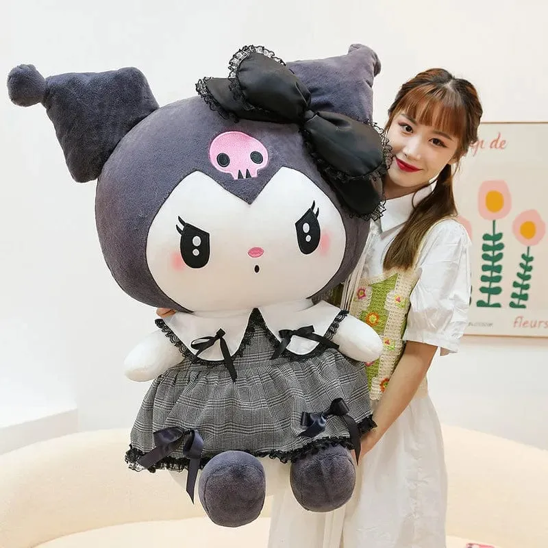 Großes Kuromi Melody Cinnamoroll Plüschtier Kissen Anime Stoffpuppe Anime Sofakissen Mädchenzimmer Dekoration Weihnachtsgeschenk