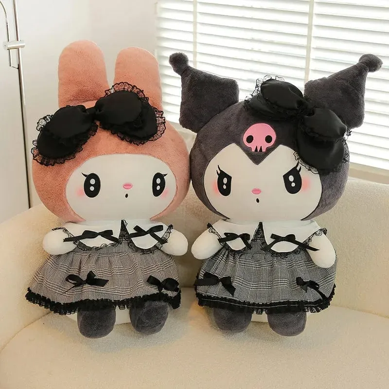 Großes Kuromi Melody Cinnamoroll Plüschtier Kissen Anime Stoffpuppe Anime Sofakissen Mädchenzimmer Dekoration Weihnachtsgeschenk