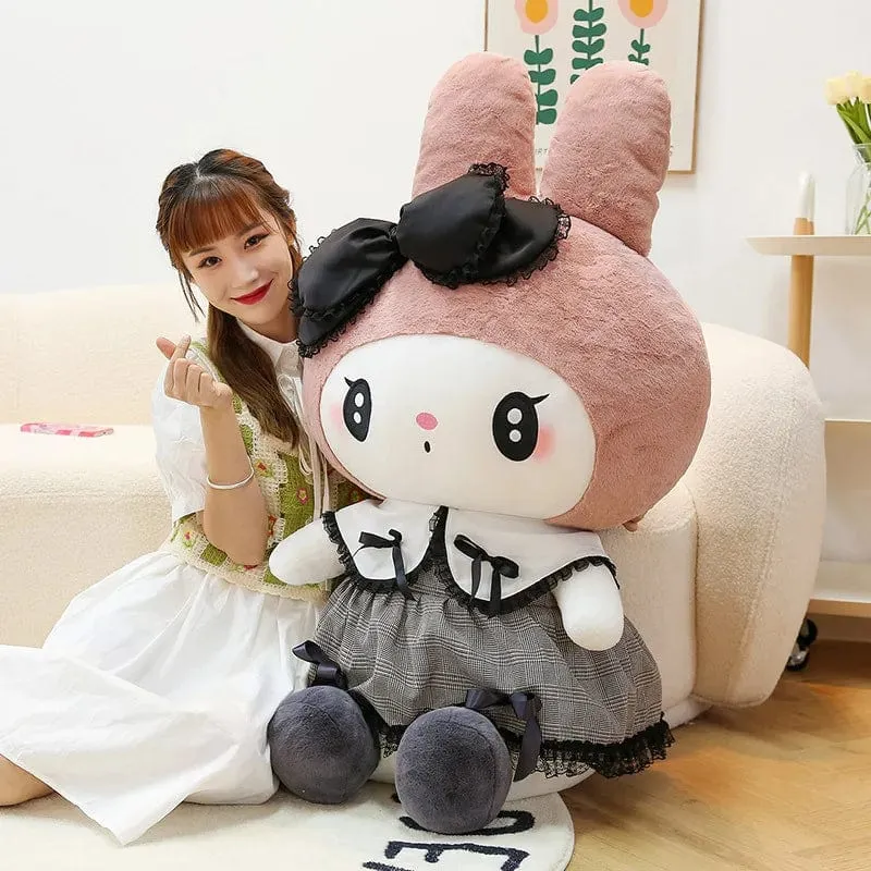 Großes Kuromi Melody Cinnamoroll Plüschtier Kissen Anime Stoffpuppe Anime Sofakissen Mädchenzimmer Dekoration Weihnachtsgeschenk