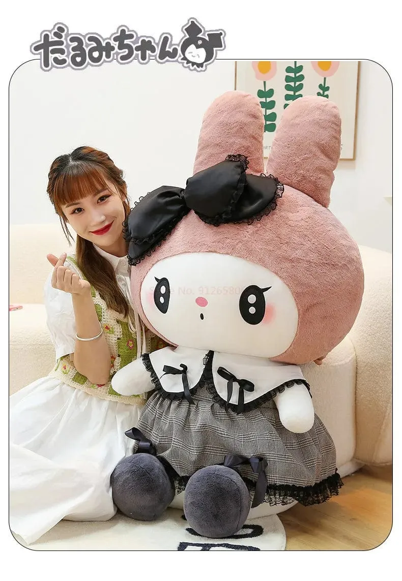 Großes Kuromi Melody Cinnamoroll Plüschtier Kissen Anime Stoffpuppe Anime Sofakissen Mädchenzimmer Dekoration Weihnachtsgeschenk