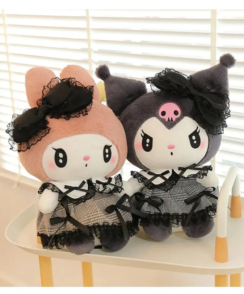 Großes Kuromi Melody Cinnamoroll Plüschtier Kissen Anime Stoffpuppe Anime Sofakissen Mädchenzimmer Dekoration Weihnachtsgeschenk