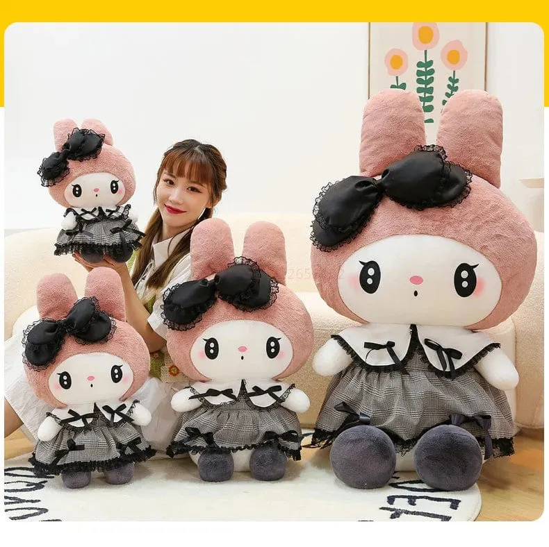 Großes Kuromi Melody Cinnamoroll Plüschtier Kissen Anime Stoffpuppe Anime Sofakissen Mädchenzimmer Dekoration Weihnachtsgeschenk
