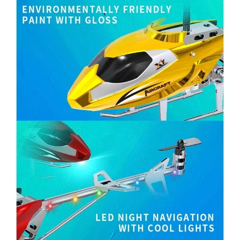 3.5-Kanal RC-Helikopter mit Licht, sturzsicher, XK913, ferngesteuertes Hubschrauberflugzeug, fliegendes Kinderspielzeug für Jungen, Geschenke