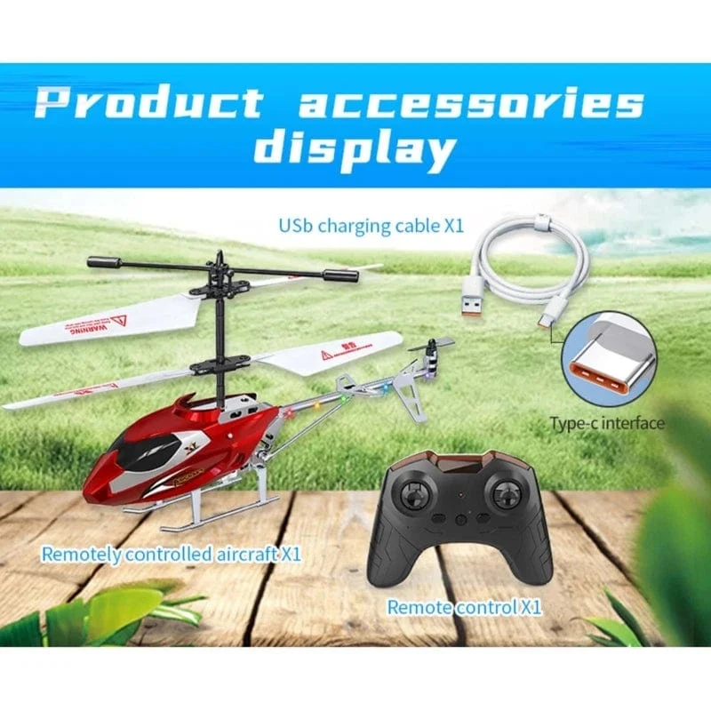 3.5-Kanal RC-Helikopter mit Licht, sturzsicher, XK913, ferngesteuertes Hubschrauberflugzeug, fliegendes Kinderspielzeug für Jungen, Geschenke