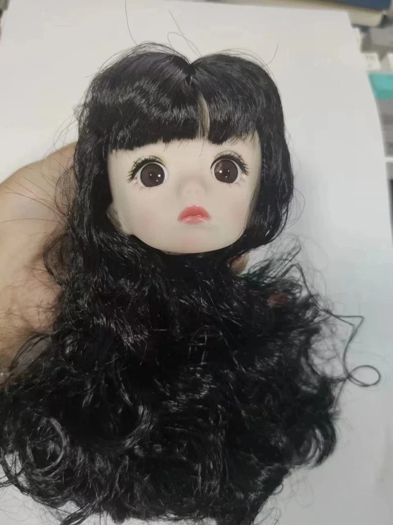Adollya Köpfe für 30cm 1/6 BJD Puppen Zubehör Kopf mit Augen Make-up Handgemachtes Schönheitsspielzeug für Mädchen Weihnachtsgeschenke für Kinder