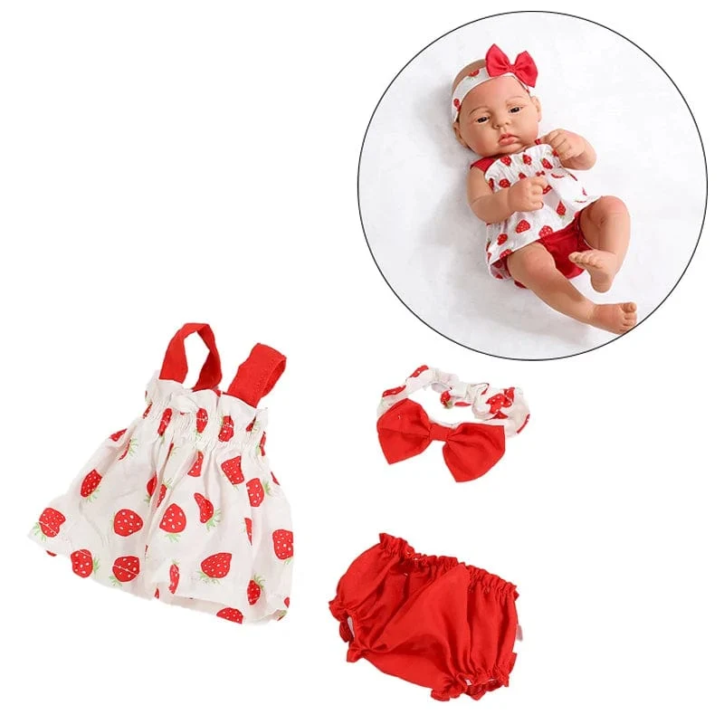 Puppenkleidung, Kleid, Overall, Weste für 40 cm neue Baby Reborn American Doll Baby Girl DIY Kleidung Spielzeug für 16 Zoll Puppen