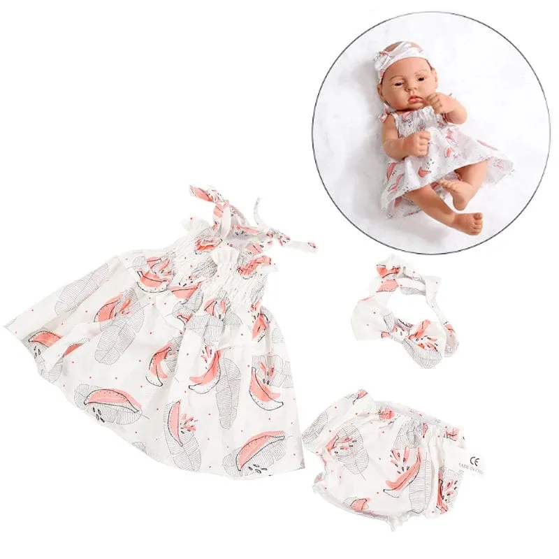 Puppenkleidung, Kleid, Overall, Weste für 40 cm neue Baby Reborn American Doll Baby Girl DIY Kleidung Spielzeug für 16 Zoll Puppen