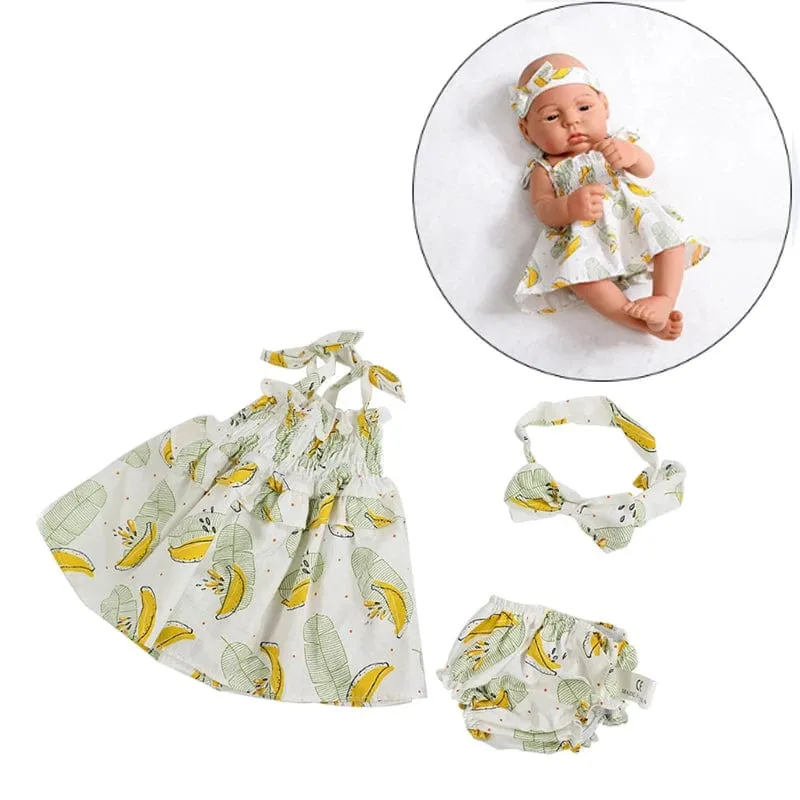 Puppenkleidung, Kleid, Overall, Weste für 40 cm neue Baby Reborn American Doll Baby Girl DIY Kleidung Spielzeug für 16 Zoll Puppen