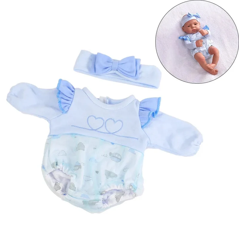 Puppenkleidung, Kleid, Overall, Weste für 40 cm neue Baby Reborn American Doll Baby Girl DIY Kleidung Spielzeug für 16 Zoll Puppen