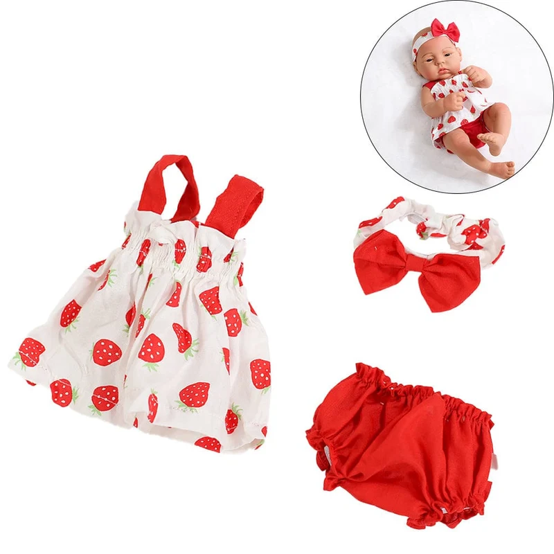 Puppenkleidung, Kleid, Overall, Weste für 40 cm neue Baby Reborn American Doll Baby Girl DIY Kleidung Spielzeug für 16 Zoll Puppen