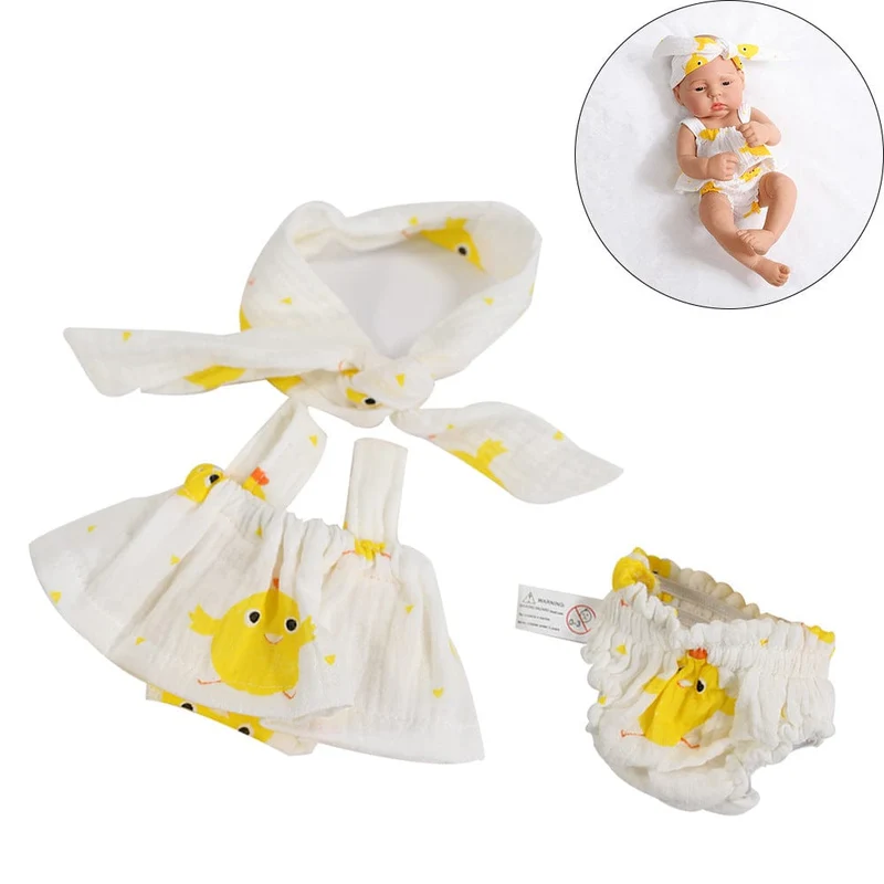 Puppenkleidung, Kleid, Overall, Weste für 40 cm neue Baby Reborn American Doll Baby Girl DIY Kleidung Spielzeug für 16 Zoll Puppen