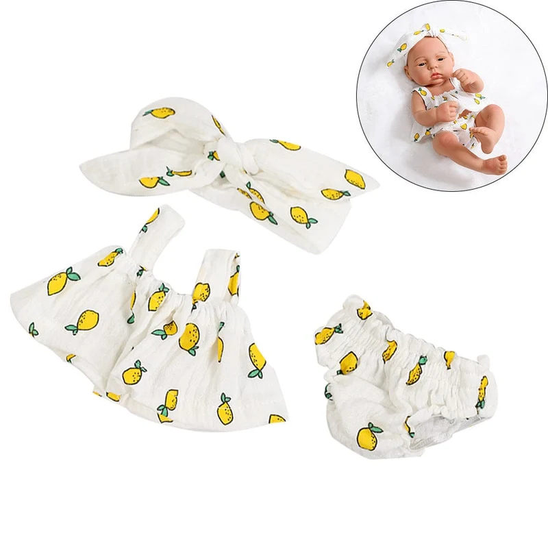 Puppenkleidung, Kleid, Overall, Weste für 40 cm neue Baby Reborn American Doll Baby Girl DIY Kleidung Spielzeug für 16 Zoll Puppen
