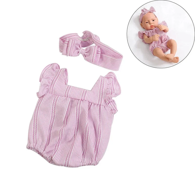 Puppenkleidung, Kleid, Overall, Weste für 40 cm neue Baby Reborn American Doll Baby Girl DIY Kleidung Spielzeug für 16 Zoll Puppen