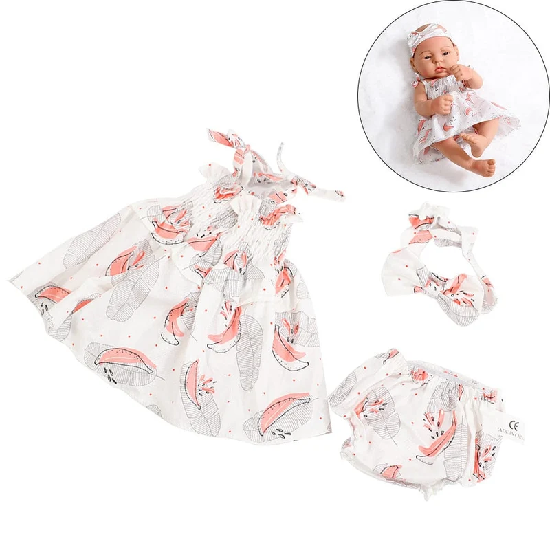 Puppenkleidung, Kleid, Overall, Weste für 40 cm neue Baby Reborn American Doll Baby Girl DIY Kleidung Spielzeug für 16 Zoll Puppen
