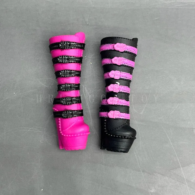 Original 24 cm OMG Fashion Dress Up Schuhe der großen Schwester und übrigens Schuhe der kleinen Schwester Mädchen Puppenzubehör Spielzeug