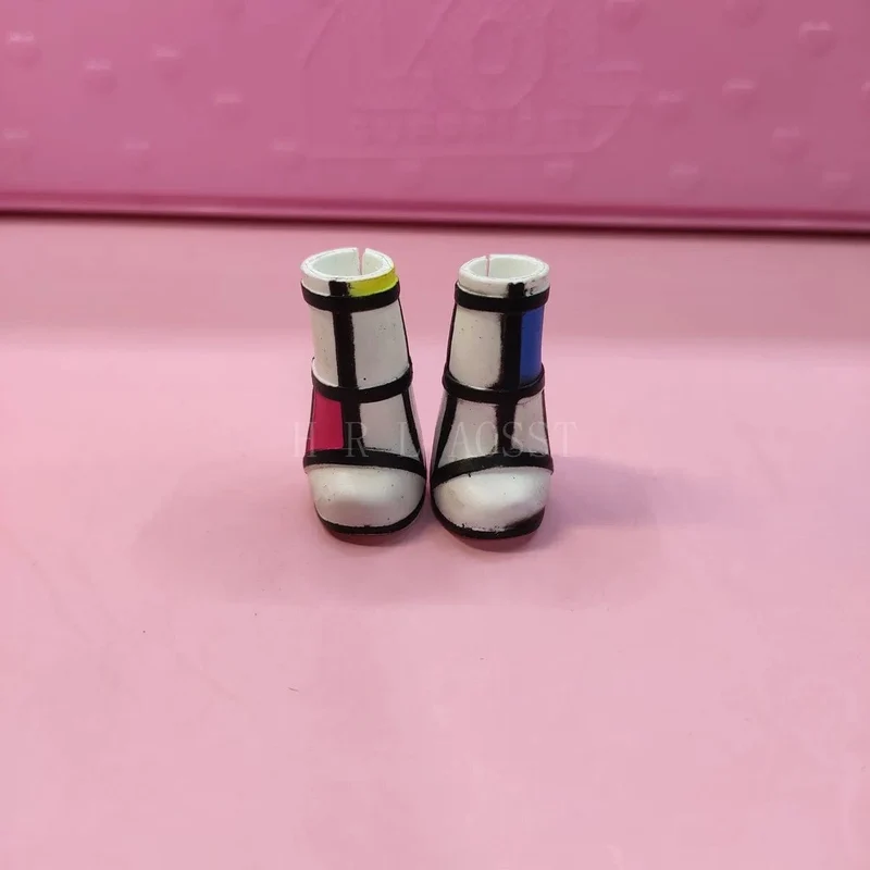 Original 24 cm OMG Fashion Dress Up Schuhe der großen Schwester und übrigens Schuhe der kleinen Schwester Mädchen Puppenzubehör Spielzeug