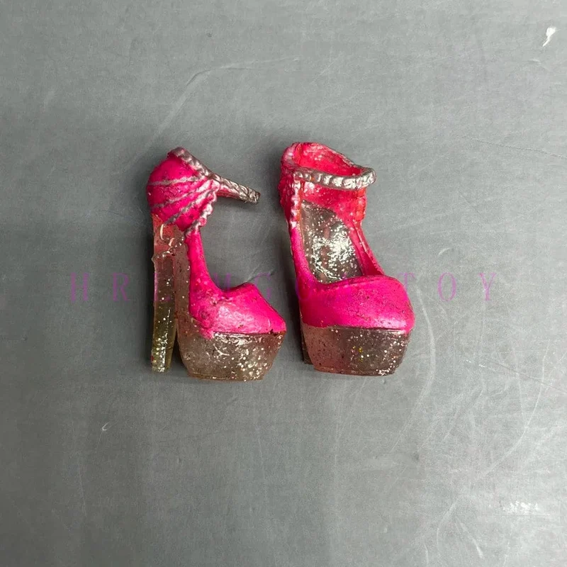 Original 24 cm OMG Fashion Dress Up Schuhe der großen Schwester und übrigens Schuhe der kleinen Schwester Mädchen Puppenzubehör Spielzeug