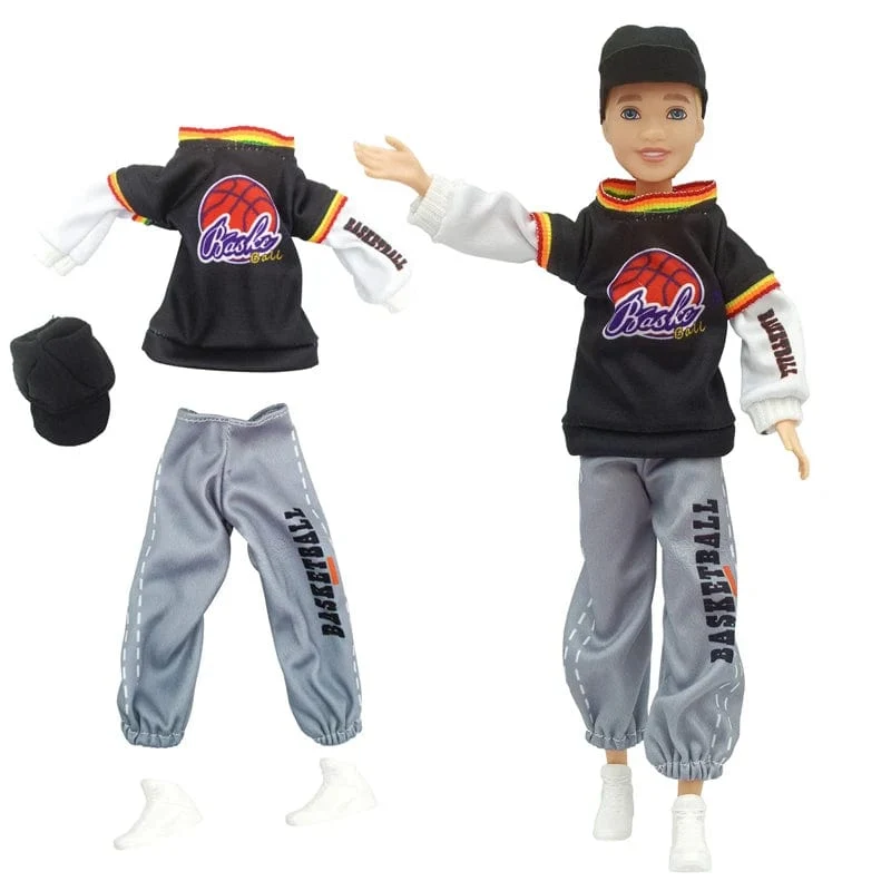23cm Junge Puppe Vollen Satz 1/7 Kelly Schwester Paar Puppe mit Kleidung Mädchen Ankleiden Spielzeug Geschenke