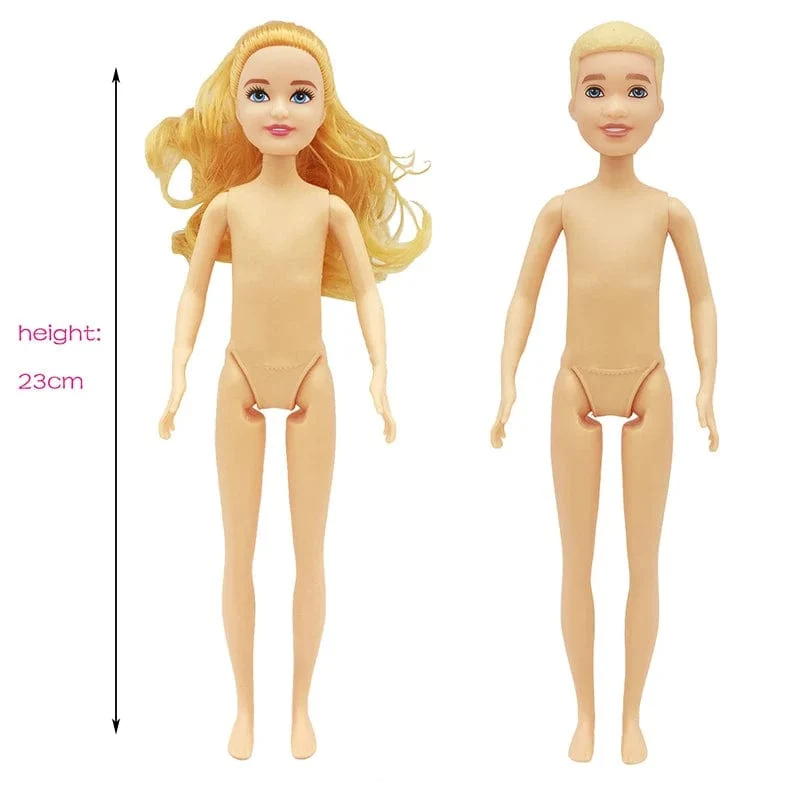 23cm Junge Puppe Vollen Satz 1/7 Kelly Schwester Paar Puppe mit Kleidung Mädchen Ankleiden Spielzeug Geschenke