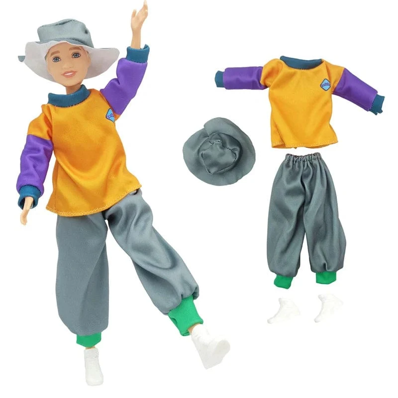 23cm Junge Puppe Vollen Satz 1/7 Kelly Schwester Paar Puppe mit Kleidung Mädchen Ankleiden Spielzeug Geschenke