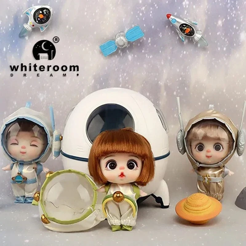 9cm Mini Puppe Astronauten Tiere Schlüsselanhänger Bjd Taschenpuppen Spielzeug Mädchen Reborn Kit Baby Spielzeug für Kinder Baby Junge Zubehör