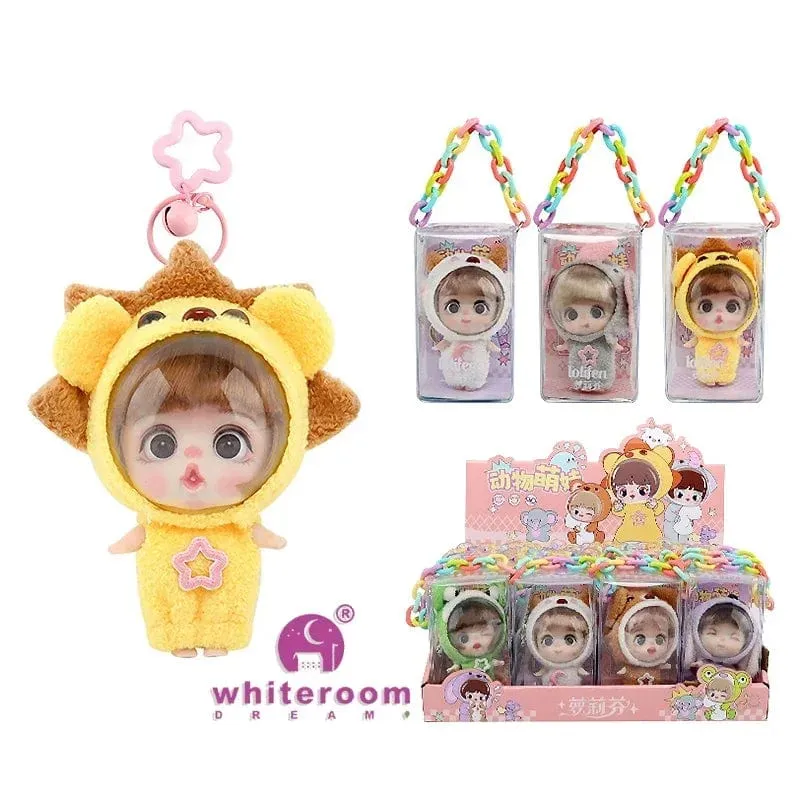 9cm Mini Puppe Astronauten Tiere Schlüsselanhänger Bjd Taschenpuppen Spielzeug Mädchen Reborn Kit Baby Spielzeug für Kinder Baby Junge Zubehör